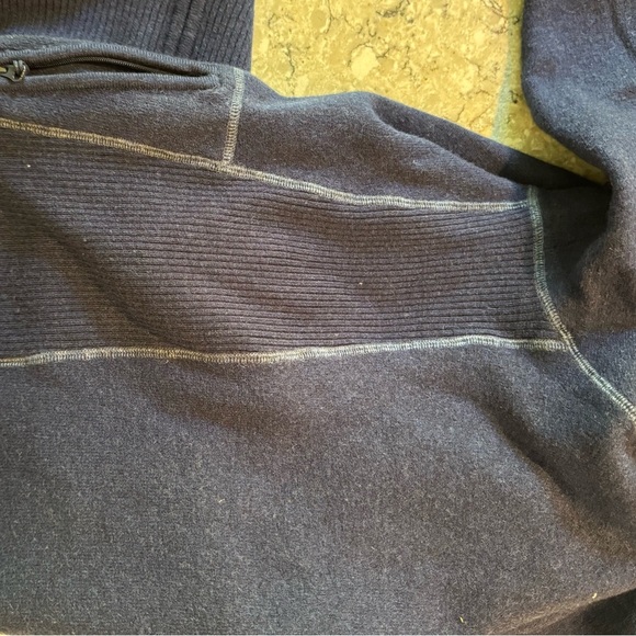 L.L. Bean Blue Gray Knit Sweater Hoodie XL Women’s - Picture 7 of 9